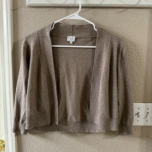 Taupe 3/4 Sleeve Cardigan